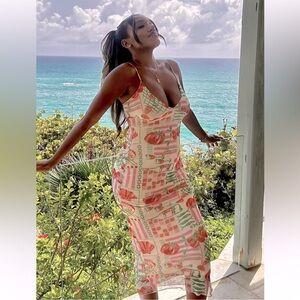 See You Monday NWT Mesh Fabric Lined Dress Size S.